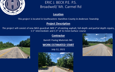 Roadway Improvements Begin – Broadwell and Mt. Carmel Roads
